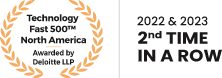 Technology Fast 500tm North America Awarded by Deloitte LLP